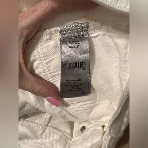 Zadig & Voltaire Eyes Eco Jeans in white - Picture 6 of 6